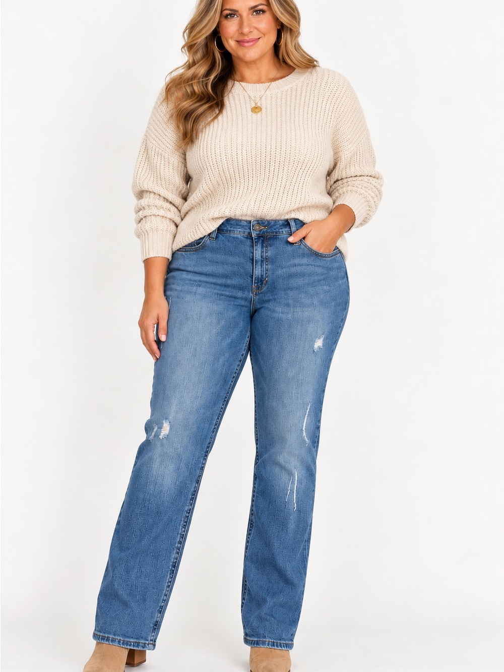 Seven7 Charlotte Mid Rise Skinny Jeans Womens 18W Stretch Distressed Denim